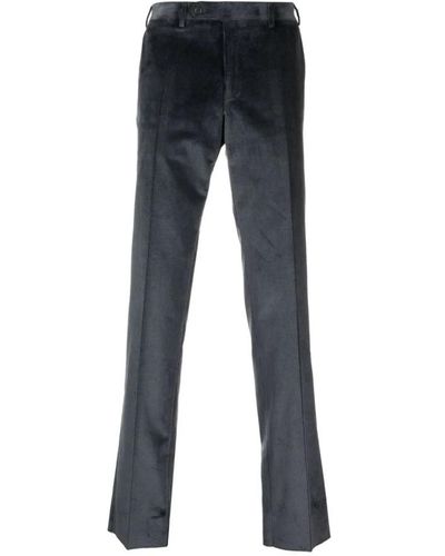 Canali Straight Trousers - Blue
