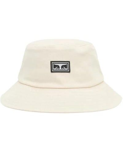 Obey Icon eyes bucket hat ii - Bianco