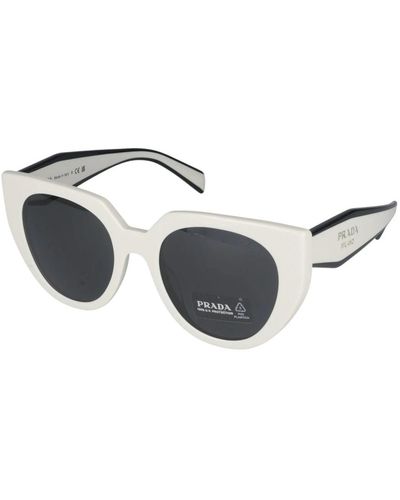 Prada Stylische sonnenbrille 0pr 14ws - Weiß