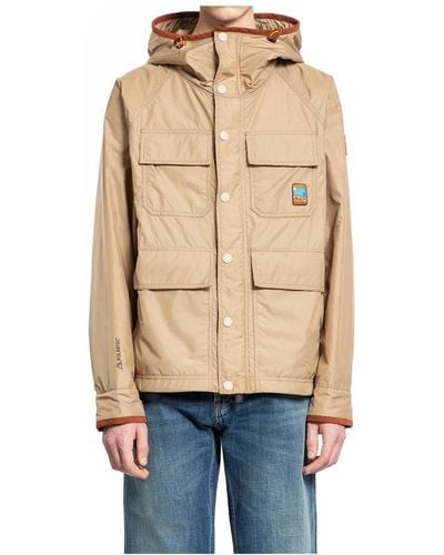 Moncler Field jacket mit polartec-polsterung - Natur