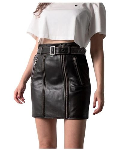 Weekend by Maxmara Skirts > leather skirts - Noir