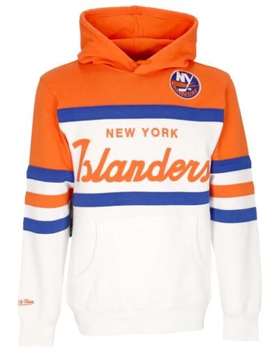 Mitchell & Ness Nhl head coach hoodie original teamfarben - Orange