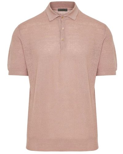Corneliani Polo Shirts - Pink