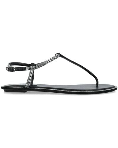 Rene Caovilla Flat Sandals - Metallic