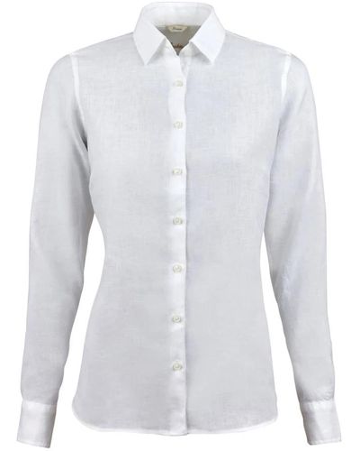 Stenströms Camisa sofie de lino - Blanco