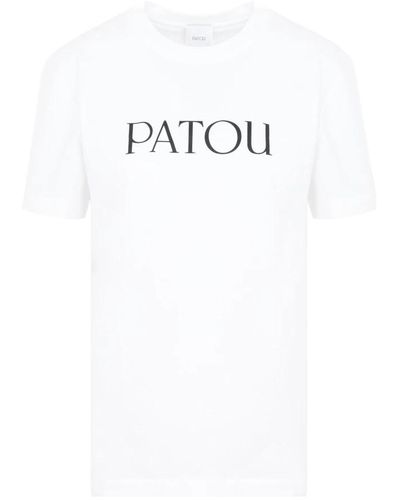 Patou Weiße baumwoll iconic t-shirt