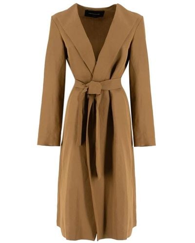 Fabiana Filippi Coats > belted coats - Neutre