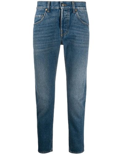 Gucci E Cropped Straight-Leg Jeans - Blau