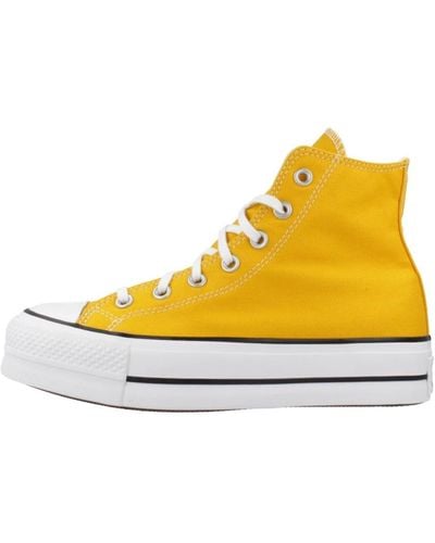 Converse Hohe sneakers für frauen - Gelb