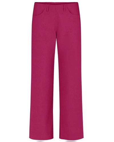 LauRie Wide trousers - Rojo