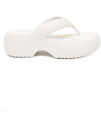 Melissa Fuzzy ad flatform sandalen - Weiß