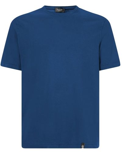 Drumohr Lässiges t-shirt für männer - Blau