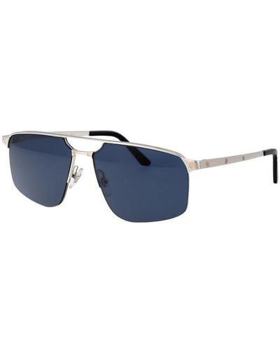 Cartier Stylische sonnenbrille ct0385s - Blau
