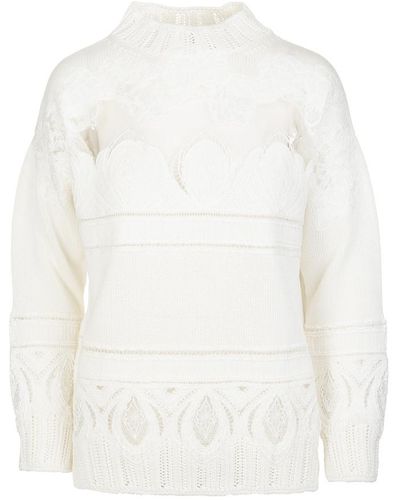 Ermanno Scervino Sweater - Blanco