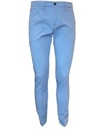 0-105 Falko rosso pantalone azzurro da con tasche america - 56 - Blu