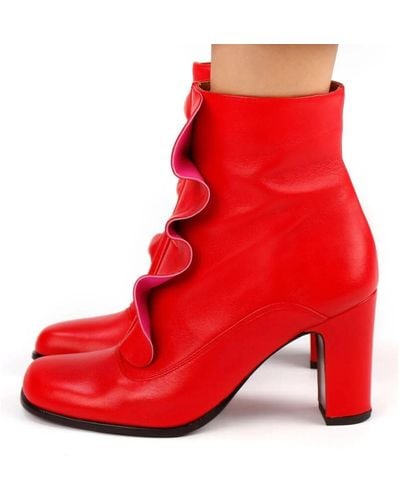 Chie Mihara Heeled Boots - Red