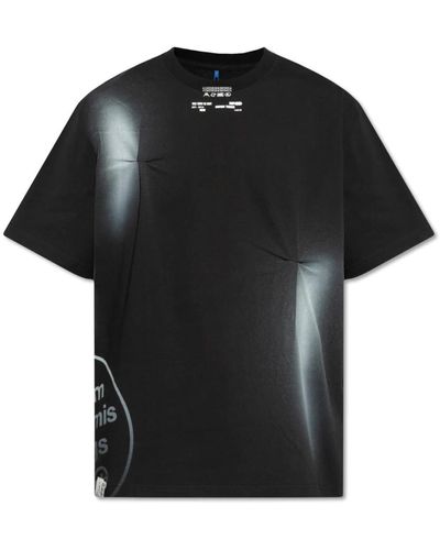 Adererror T-shirt mit logo - Schwarz