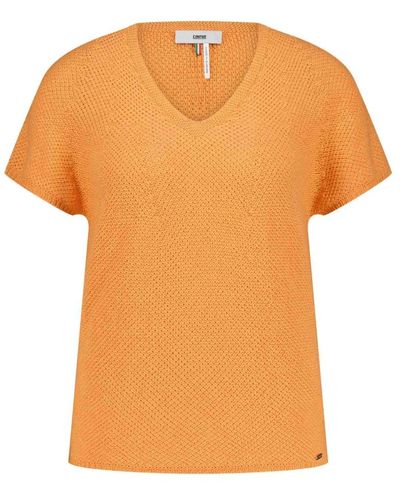 Cinque V-neck knitwear - Arancione