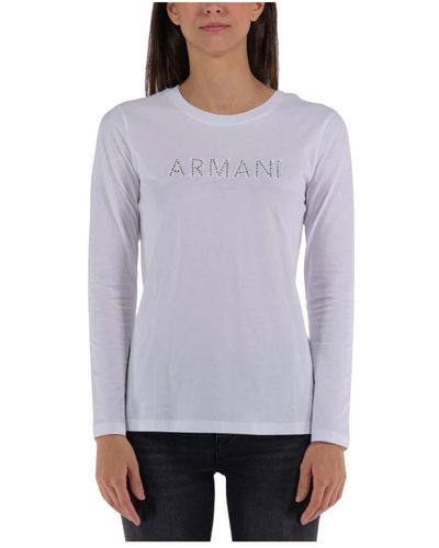 Armani Exchange T-shirt con logo - Viola