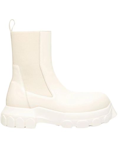 Rick Owens Shoes > boots > chelsea boots - Blanc