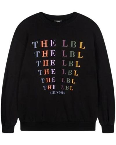 Alix The Label Lbl logo sweater - Schwarz