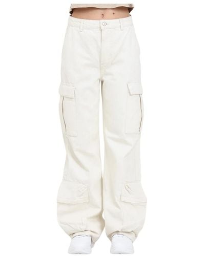 ONLY Tapered pantaloni - Bianco