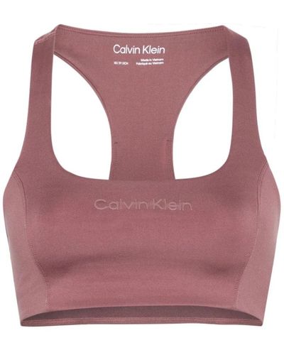 Calvin Klein Sleeveless Tops - Purple