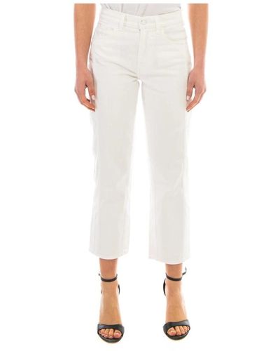 7 For All Mankind Cropped Trousers - Natur