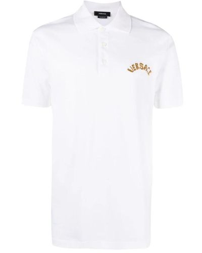 Versace Seashell baroque polo shirt - Weiß