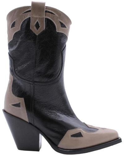Laura Bellariva Cowboy Boots - Grey