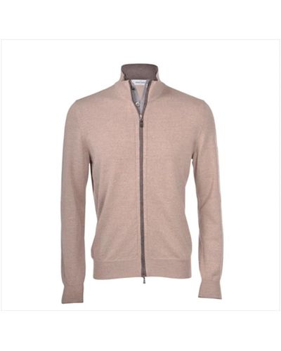 Gran Sasso Merinowoll-zip-cardigan - Pink