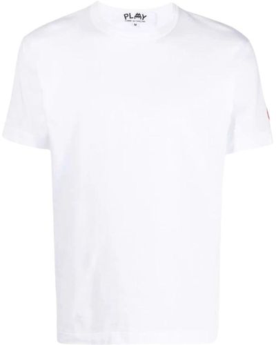 COMME DES GARÇONS PLAY Weißes t-shirt