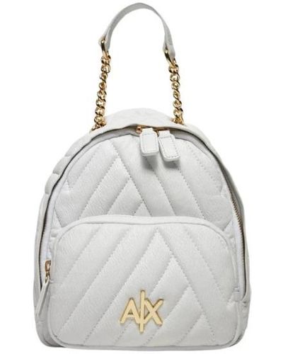 Armani Exchange Backpacks - White