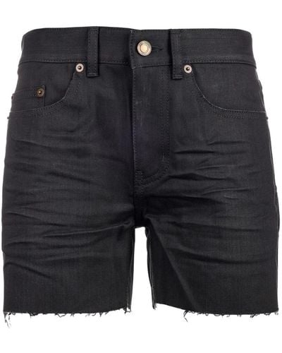 Saint Laurent Denim Shorts - Black