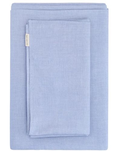 Moshi Moshi Mind Bed linen chambray - Azul