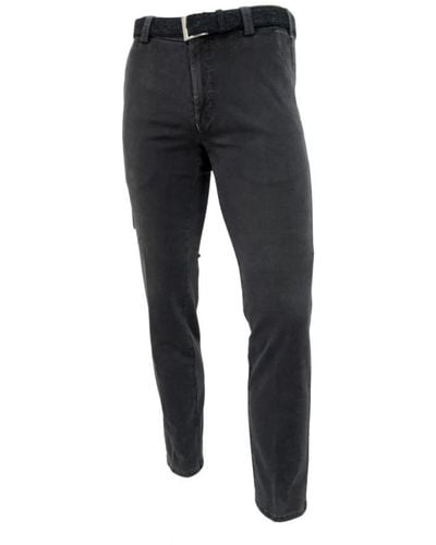 Meyer Slim-Fit Trousers - Black