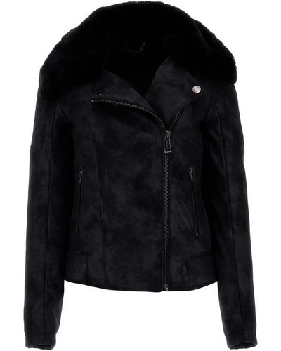Guess Jackets > faux fur & shearling jackets - Noir