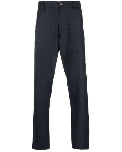Canali Slim-Fit Trousers - Blue