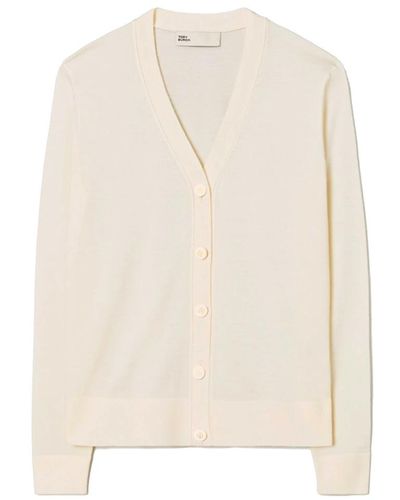 Tory Burch Stylischer cardigan sweater - Weiß
