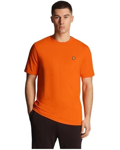 Lyle & Scott T-shirts - Orange