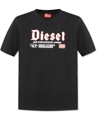 DIESEL T-shirt 't-adjust-k1' - Schwarz