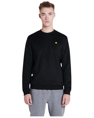 Ciesse Piumini Gerippter sweatshirt aus baumwollmischung - Schwarz