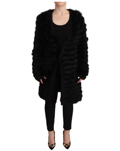 Just Cavalli Faux Fur & Shearling Jackets - Black