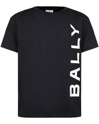Bally Bio-baumwoll-logo-print t-shirt - Schwarz