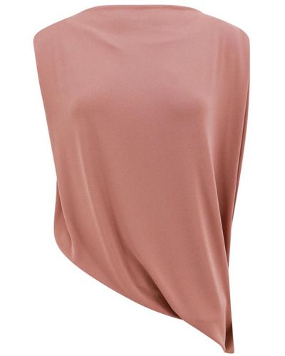Erika Cavallini Semi Couture Sleeveless Tops - Pink