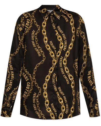Versace Gemustertes hemd - Schwarz