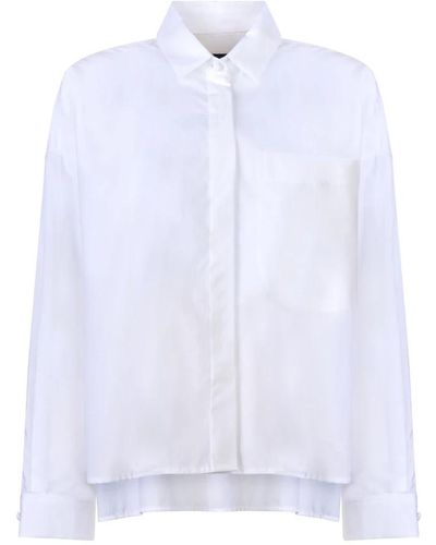 Emporio Armani Camisa blanca de algodón 3d2c64-2n0fz 0100 - Blanco