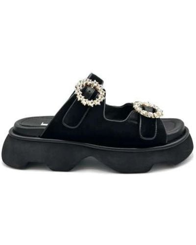 Jeannot Shoes > flip flops & sliders > sliders - Noir