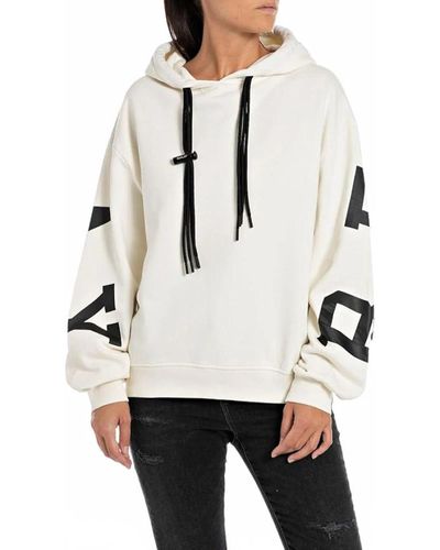 Replay Sweatshirts & hoodies > hoodies - Blanc