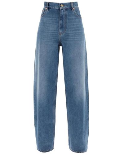 Valentino Garavani Lockere jeans mit geradem schnitt - Blau